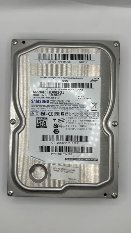 Lot of 6x Assorted 3.5" SATA Hard Drives (8TB, 1TB, 250GB, 160GB, 80GB) — photo 5