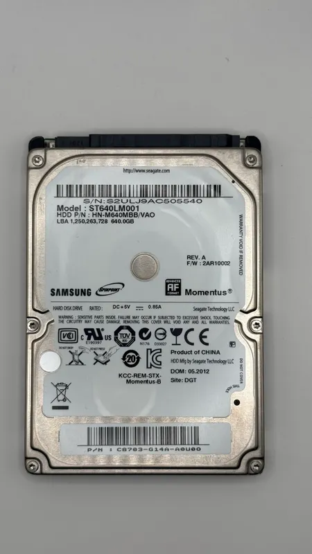 Lot of 5x 2.5-Inch SATA Hard Drives (WD, HGST, Toshiba – 1TB, 500GB, 160GB) — photo 7