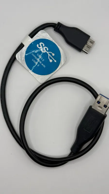 WD Elements Portable External Hard Drive 1TB (WDBUZG0010BBK) with USB 3.0 Cable