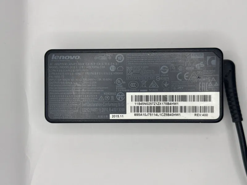 Lenovo 65W AC Adapter Charger (ADLX65NLC3A 20V 3.25A)