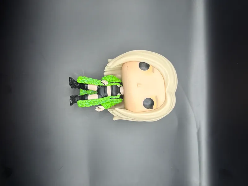 Funko Pop! Vinyl Figure – Blonde Character in Green Shaggy Coat (Loose)